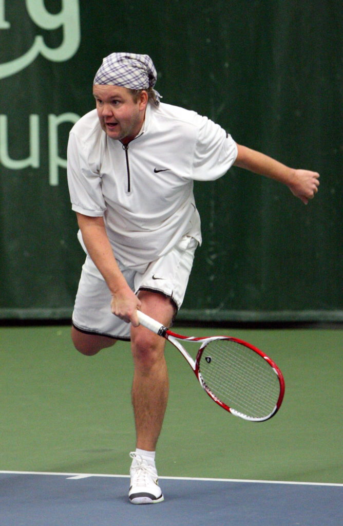 Spordikommentaator Margus Uba armastab ka tennist mängida.